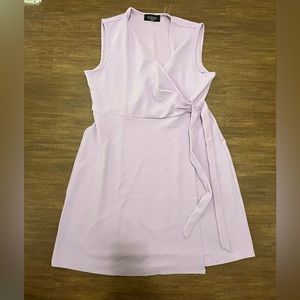 NWT lilac faux wrap dress